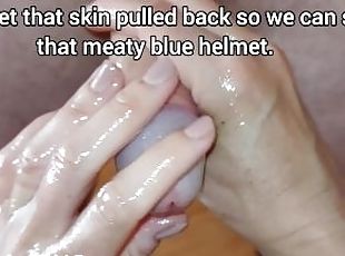 Mr Blue Mushroom Head Cock Gets MILKED HARD! (Milking-time)