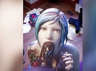 Chloe sucks BBC (ASMR, no voice) life is strange