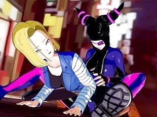 ?JURI HAN??FUTANARI 3D??NUMBER 18 LAZULI??SHORT STATIC??STREET FIGHTER-DBZ?