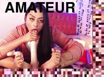 Amaranta webcam girl foot fetish and dildo show