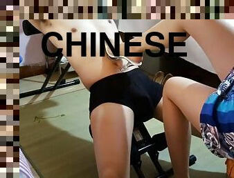 Chinese femdom mistress heels cock trample heeljob footjob