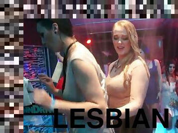 fiesta, lesbiana, fetichista, club