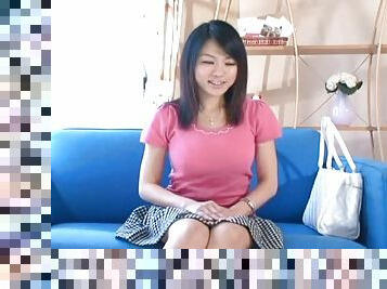 Ami Sakurai has a blast masturbating and playing with a dick