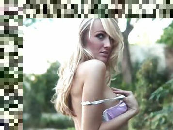 Sexy Outdoors Strip by Graceful Blonde Heather Bauer