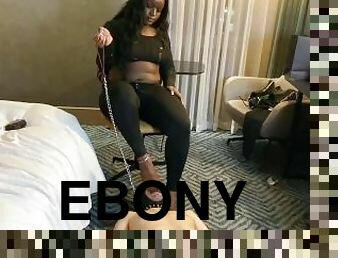 Foot Worship While Leashed by Ebony Goddess