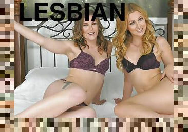 Lesbians Alexa Grace and Ella Nova will tempt you and arouse you