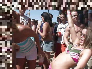 Yummy Babes Go Extremely Wild In A Crazy Party Outdoors