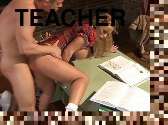 Kinky Schoolgirl Shyla Stylez Sucks and Rides Her Teacher's Cock