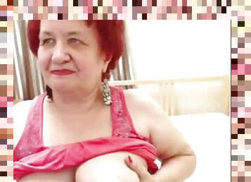Thick Granny Amateur uses new webcam