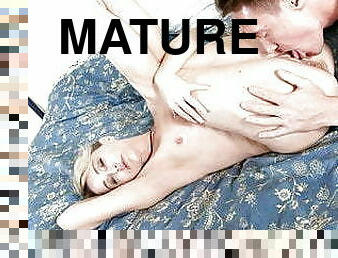 MATURE4K. Lustful blonde mature enjoys her time