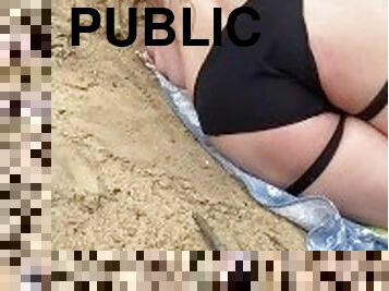 publiczne, sztuczny-penis, anal, plaża, niewolnicy, szmata