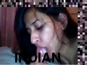 Hardcore POV cock-sucking action with a sexy Indian chick