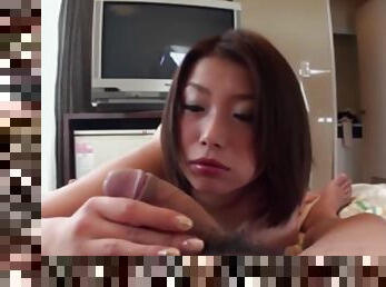 Hot interracial blowjob from this gorgeous from Japan