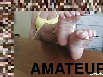 amatoriali, piedi, webcam, carine, feticci, solitari, dita