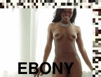 Indoor Playboy photo shoot with ebony cutie Lovelyn