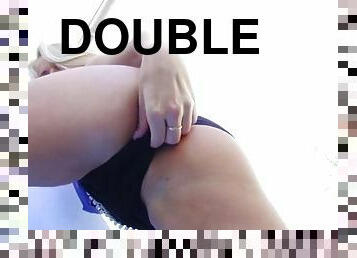 Amazing double penetration for a horny angel Dora