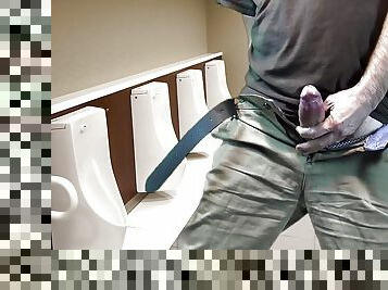 Risky Public Masturbation In Toilets
