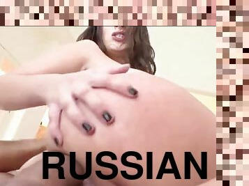 Russian secretary loves long fisting and blowjob