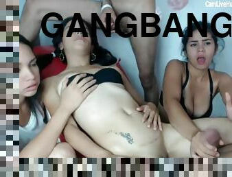 Teens ask for a gangbang on webcam cant handle it