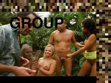 di-luar, sex-dalam-kumpulan-groupsex, hutan, hutan-jungle