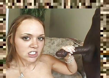 Amber Peach has an amazing time with a black well-hung dude