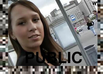 Hot Teen Getting Drilled In Public By Horny Camera Man