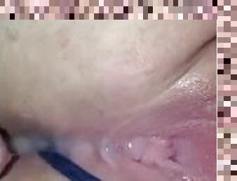 My husband fucking me till he fills me with cum