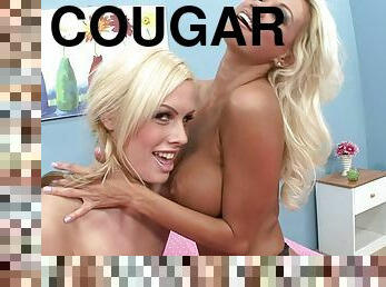 Sly cougar loves seducing teen girls and eating that sweet pussy