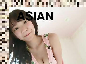 asiatique, chatte-pussy, ados, jeune-18, mignonne, solo