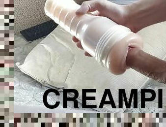 One Of My First Fleshlight Creampies (Older Videoo)