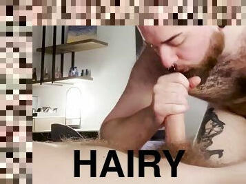 Hairy Bear Sucks and Fucks Rough Married Country Cock Bareback Anonymous Grindr Hotel Sex