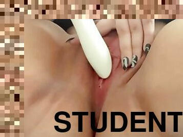 mastürbasyon-masturbation, boşalma, amcık-pussy, fışkıran-su, öğrenci, amatör, oyuncak, dolgun-güzel-kadın, tek-kişilik