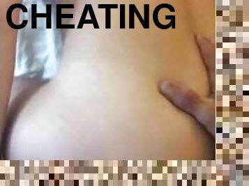 Cheating wife cumming on big cock