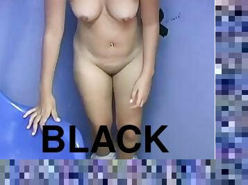 Nakia-Ty sucks and strokes a big black dick with pleasure