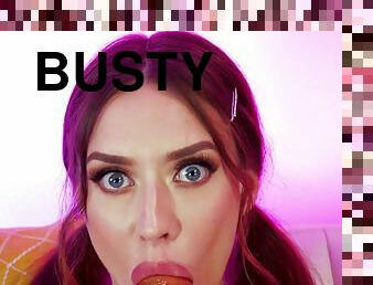 Natasha Nixx - Busty Step Sister Slit Soothes Your Split - Big tits in POV