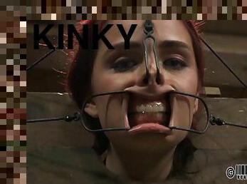 Randy slave with red hair gets tortured by a kinky guy