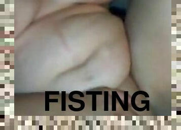 fisting, femme, hardcore, belle-femme-ronde, pute, chatte