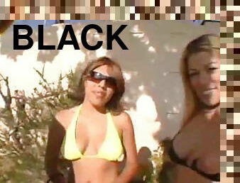 Tempting bikini babes reality porn with black guy