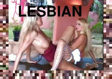 Succulent Mandy Bright And Her Blonde GF Have Lesbian Sex