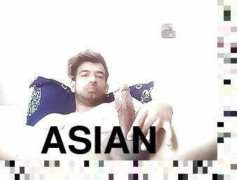 Asian boy masturbating