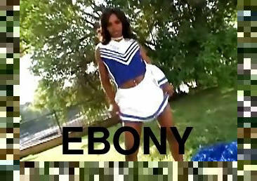 Ebony Cheerleader Amber Styles Getting Fucked by Black Stud