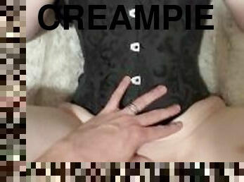 Creaming Teen Pussy With A Load Of Cum