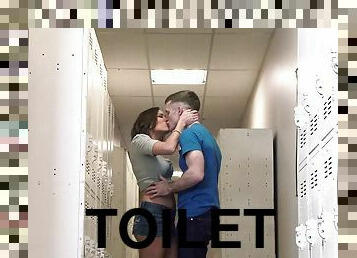 hardcore, couple, toilette, réalité