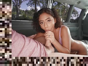 Sensual teen slut handles cock like a pro in sexy bang bus rounds