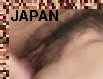 Japanese slut fujii gets her super grooly and hairy pussy fucked
