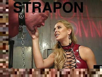 strap-on, bdsm, par, knubbig, cfnm, blond, underkläder, kinky, bondage, dominans