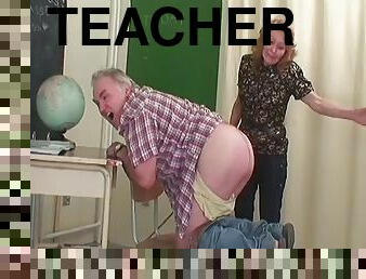 Enough of class work,horny blonde teacher gets fucked hardcore in class