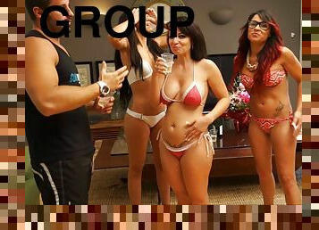 Most extravagant babes engage in the unforgettable orgy session