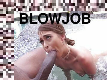 Pornstar Oral Sex Compilation - Riley Reid - interracial blowjob plus cum on face