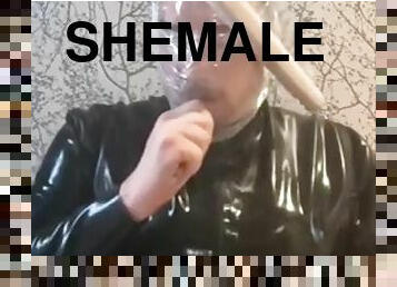 shemale, amatorskie, bdsm, dildo, fetysz, lateks, solo